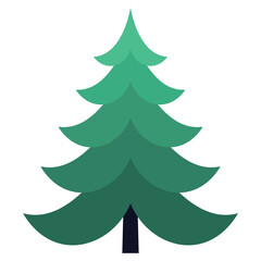 Christmas Tree Vector for Holiday Decoration and Festive Design Projects