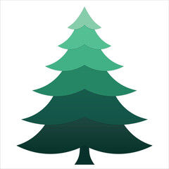 Christmas Tree Vector for Holiday Decoration and Festive Design Projects