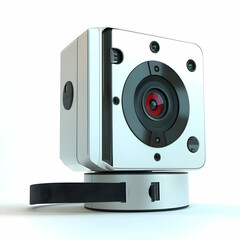 Obraz premium A sleek, modern camera device showcasing cutting-edge technology and innovative design.