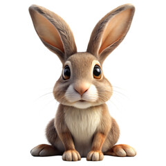 Obraz premium rabbit isolated on a transparent background