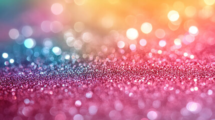 soft pastel rainbow glitter background with a central white glow, symbolizing serenity, hope, and transformation. The sparkles evoke a sense of magic, creativity, and calm energy