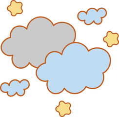 Starred clouds