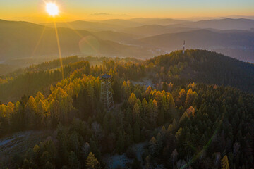 Beskid Sądeckie, Muszyna wieża widokowa © Maciej G. Szling