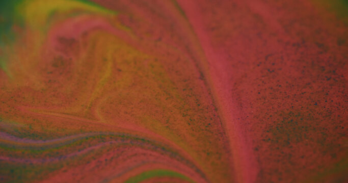 Fantasy flow. Glitter wave. Paint liquid overlay with marble effect. Sparkling enamel of different contrast shades blend fluctuations wide ink stream.