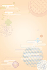 Chinese Japanese New Year vector abstract illustration background 