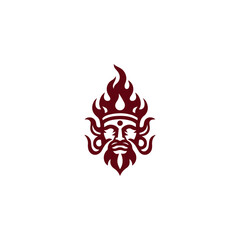 Fire god logo