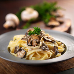 pasta with mushrooms