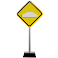Road Hump Warning Sign