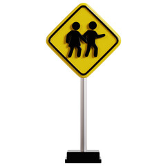 School Crossing Warning Sign