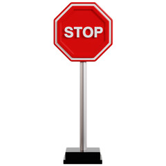Red Octagonal Stop Sign