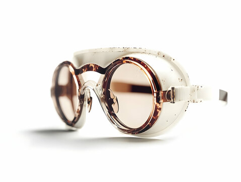Stylish vintage goggles with a modern twist, perfect for aquatic adventures or retro-themed events.