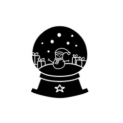 christmas snow globe icon