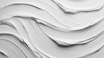 Obraz premium Abstract White Crumpled Paper Texture Background Swirling Lines Minimalist Design