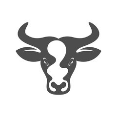 Cow icon logo design
