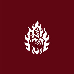 Fire god logo