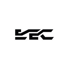 EEC Simple letter logo vector design template.