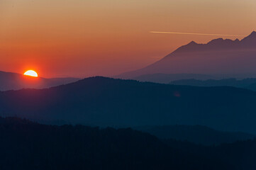 Tatry o zachodzie słońca © Maciej G. Szling