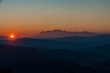 Tatry o zachodzie słońca © Maciej G. Szling