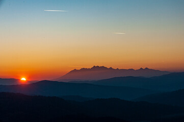 Tatry o zachodzie słońca © Maciej G. Szling