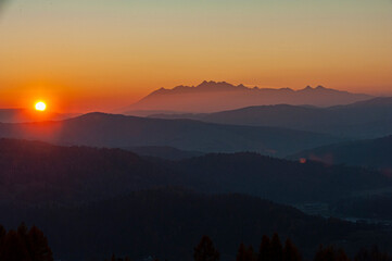 Tatry o zachodzie słońca © Maciej G. Szling