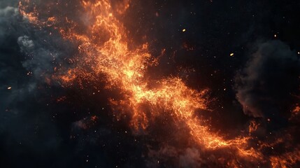 Fototapeta premium Fire background. Fire texture