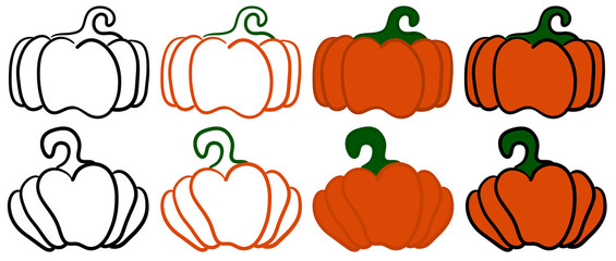 
It is a hand drawing of a pumpkin.