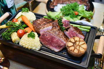 grilled beef steak