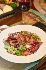 grilled beef steak