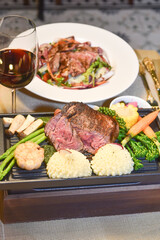 grilled beef steak