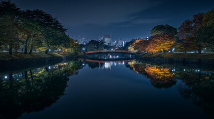 wallpaler night shot in Tokyo