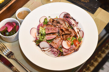 grilled beef steak