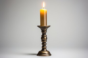 Candle candlestick spirituality illuminated.