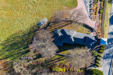 Cerkiew Jastrzębik z powietrza © Maciej G. Szling