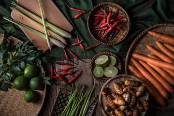 ingredients and spices