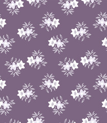 Japanese Pretty Bouquet Vector Seamless Pattern