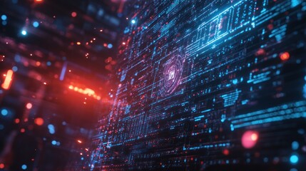 Obraz premium Digital Security Network