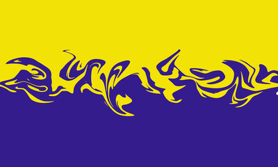 Vibrant and abstract liquid marble pattern in shades of yellow and purple.