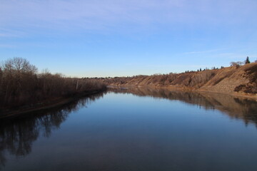 Reflection In The River, Gold Bar Park, Edmonton, Alberta