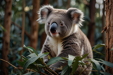 Fototapeta premium koala in tree