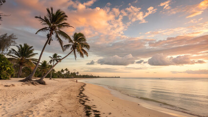 Fototapeta premium sunset on the beach