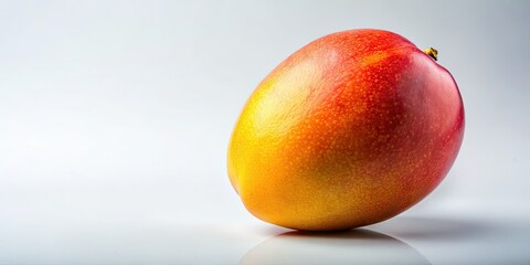 Fresh Ripe Mango on White Background - Tropical Fruit for Healthy Lifestyle and Culinary Use