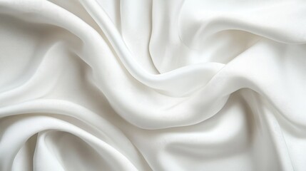 Obraz premium Elegantly smooth and soft white fabric texture background