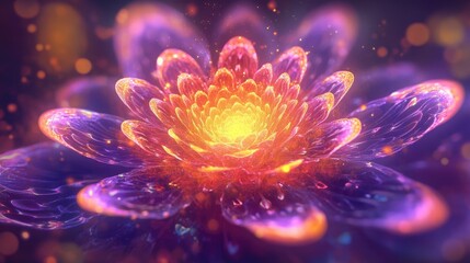 Psychedelic chakra activation visuals featuring a depth of field and vibrant colors inspired by the 1970s evoking themes of peace and love