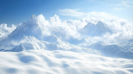 Obraz premium snow covered mountains