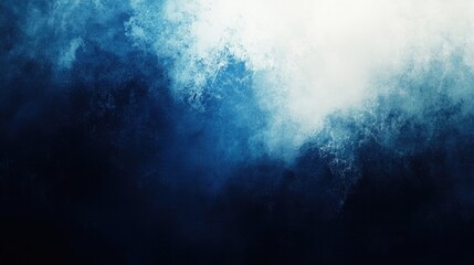 Obraz premium Gradient of white blue and black against a dark textured backdrop featuring a luminous effect in a banner format