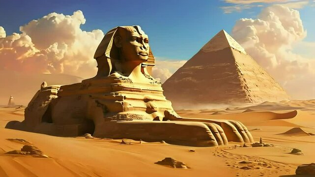 the sphinx and the pyramids