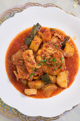 chicken curry with potatoes