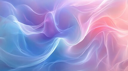 Fototapeta premium Abstract pastel background with light blue, light pink and purple patterns in soft swirling lines