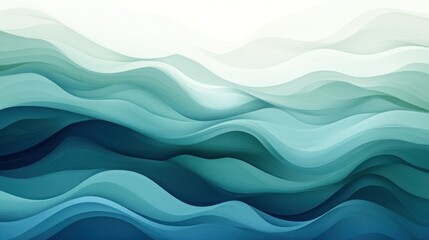 Gradient background with cool blue and green tones blending seamlessly, evoking a sense of nature and tranquility