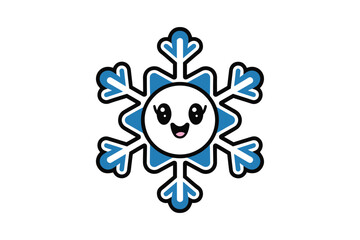 Snowflake vector art,snowflake symbol .snow and snowflake icon 
